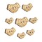 Shaking Hands Agreement Icon Wood Buttons for Sewing Knitting Crochet DIY Craft